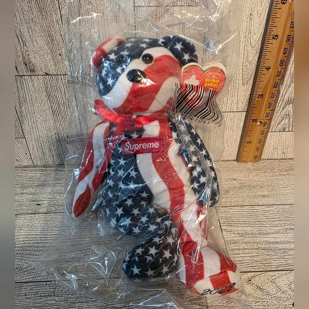 Ty Supreme Stars and Stripes Teddy Bear